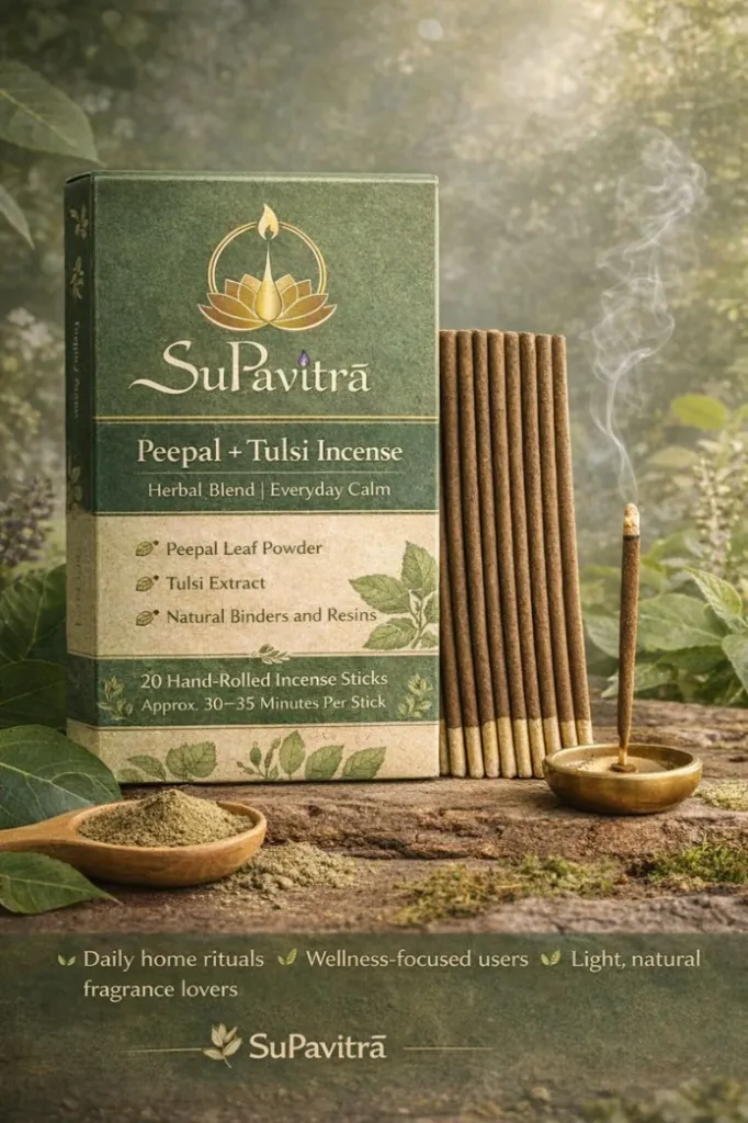 SuPavitra Peepal + Tulsi Incense